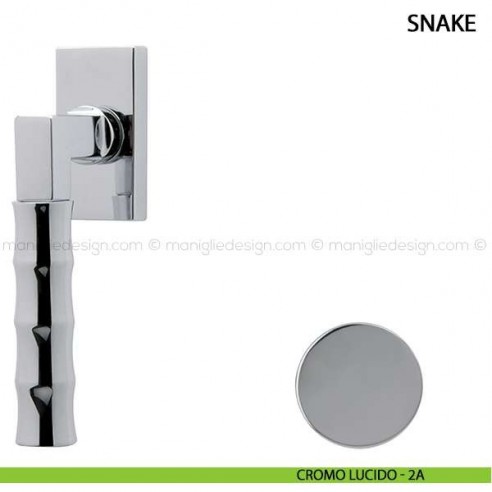 Maniglia per finestra martellina DK Snake Comit cromo lucido