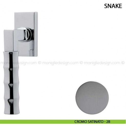Maniglia per finestra martellina DK Snake Comit cromo satinato