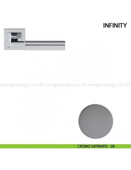 Maniglia per porta Infinity Comit cromo satinato