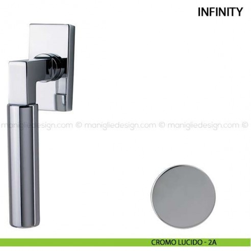 Maniglia per finestra martellina DK Infinity Comit cromo lucido