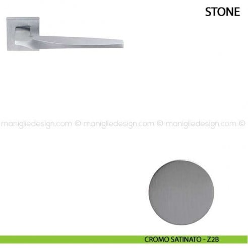 Maniglia per porta Stone Comit cromo satinato