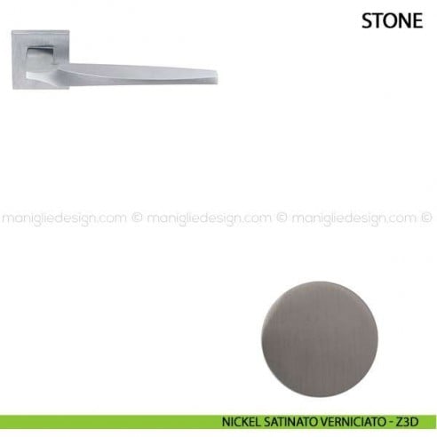 Maniglia per porta Stone Comit nickel satinato verniciato