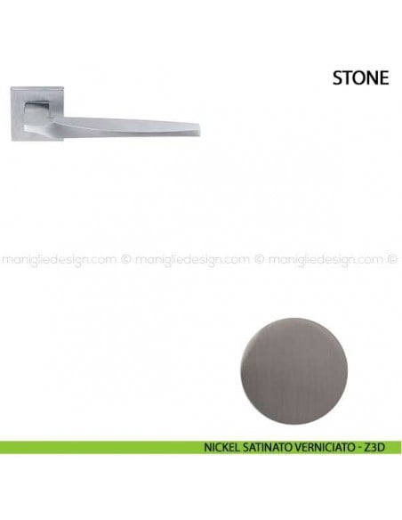 Maniglia per porta Stone Comit nickel satinato verniciato