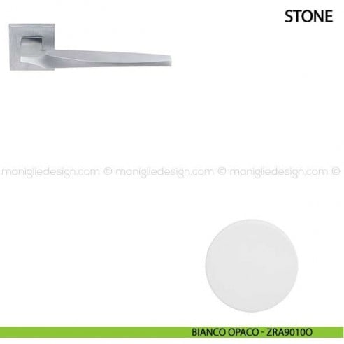Maniglia per porta Stone Comit bianco opaco