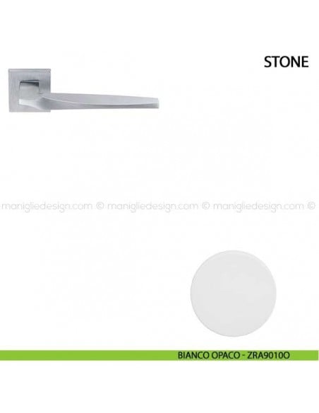 Maniglia per porta Stone Comit bianco opaco