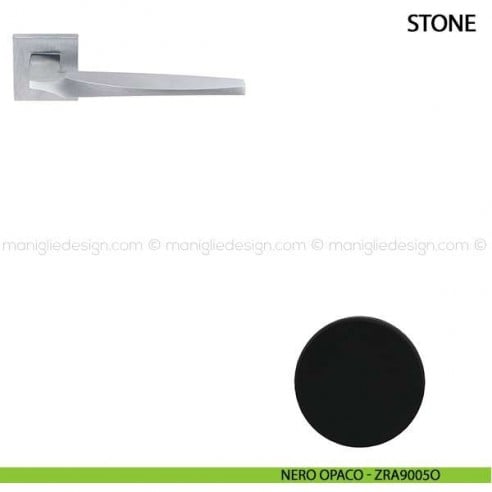 Maniglia per porta Stone Comit nero opaco