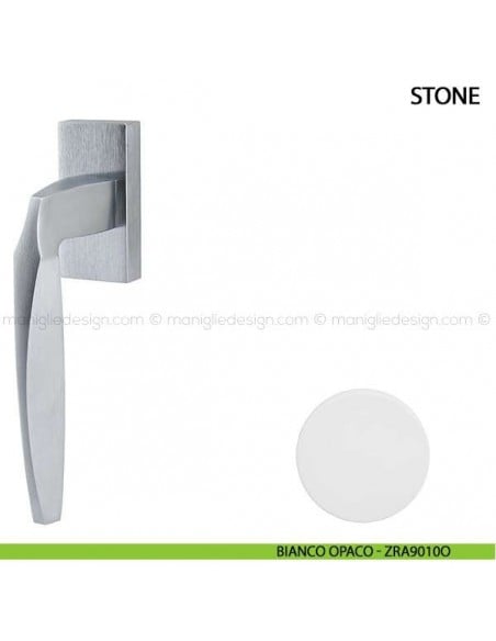 Maniglia per finestra martellina DK Stone Comit bianco