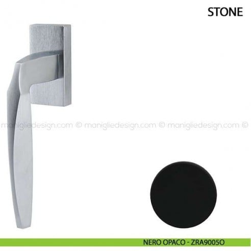 Maniglia per finestra martellina DK Stone Comit bianco opaco