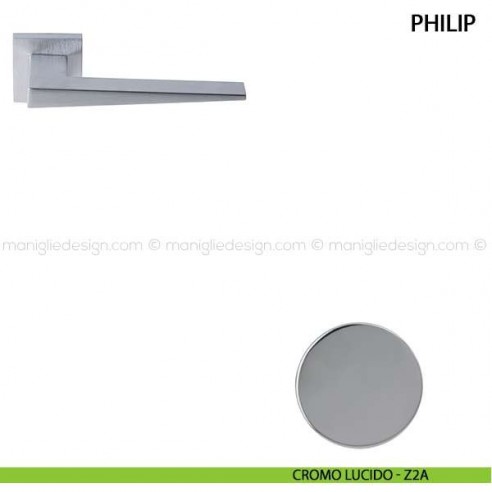 Maniglia per porta Philip Comit cromo lucido
