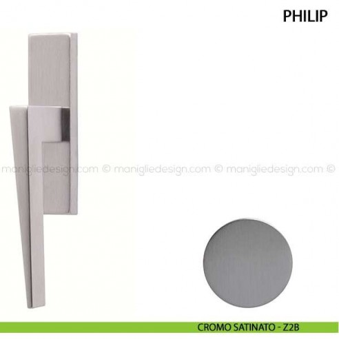 Maniglia cremonese per finestra Philip Comit cromo satinato