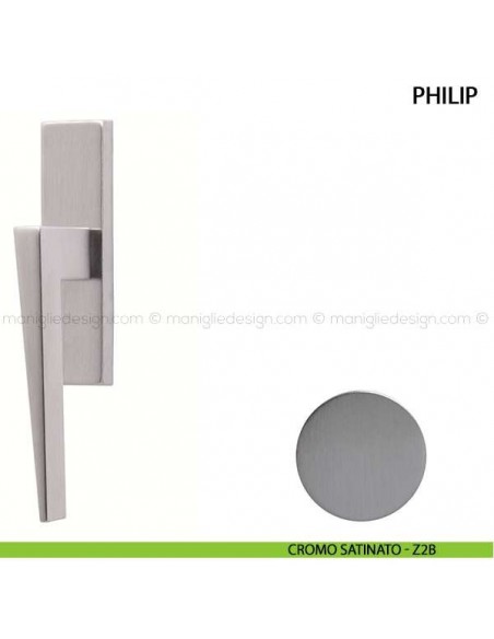 Maniglia cremonese per finestra Philip Comit cromo satinato