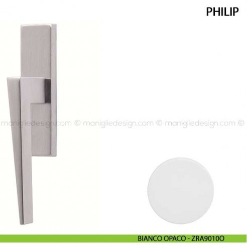 Maniglia cremonese per finestra Philip Comit bianco opaco