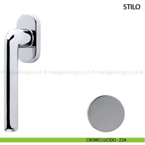 Maniglia per finestra martellina DK Stilo Comit cromo lucido