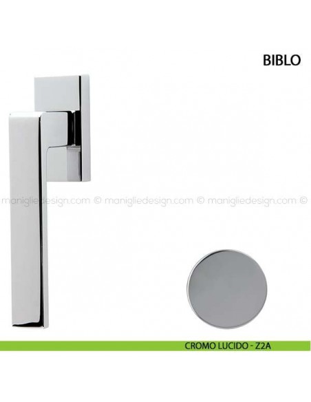 Maniglia per finestra martellina DK Biblo Comit cromo lucido