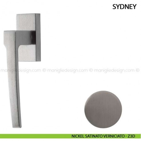 Maniglia per finestra martellina DK Sydney Comit nickel satinato verniciato