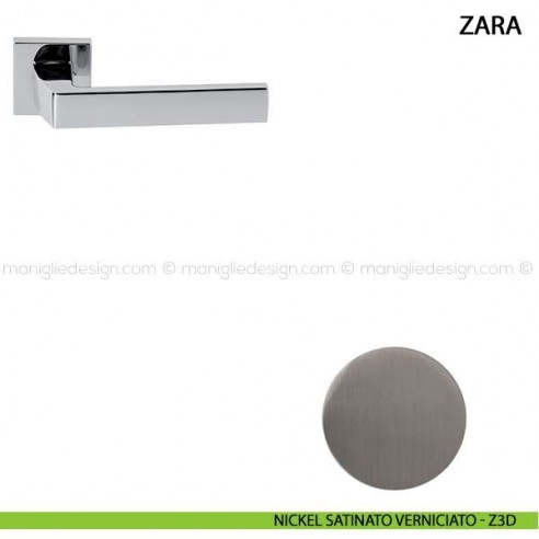 Maniglia per porta Zara Comit nickel satinato verniciato