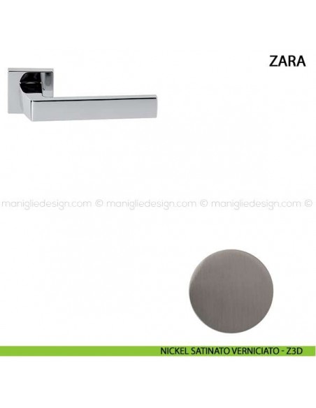 Maniglia per porta Zara Comit nickel satinato verniciato