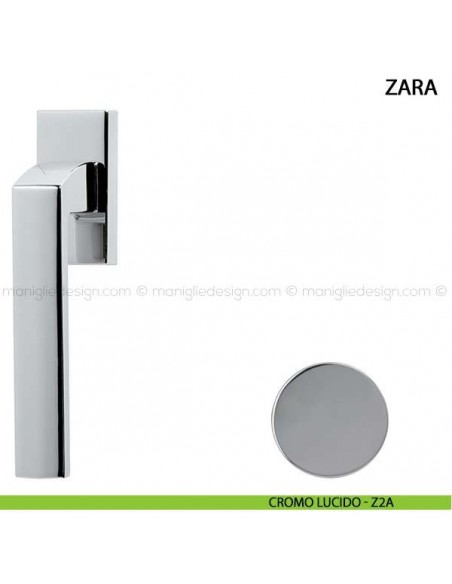 Maniglia per finestra martellina DK Zara Comit cromo lucido