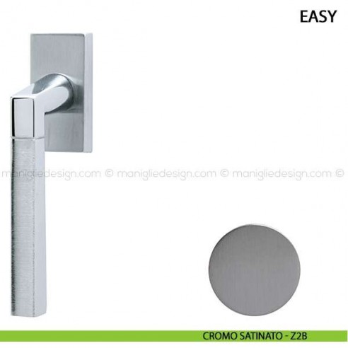 Maniglia per finestra martellina DK Easy Comit cromo satinato
