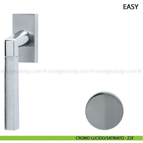 Maniglia per finestra martellina DK Easy Comit cromo lucido/satinato
