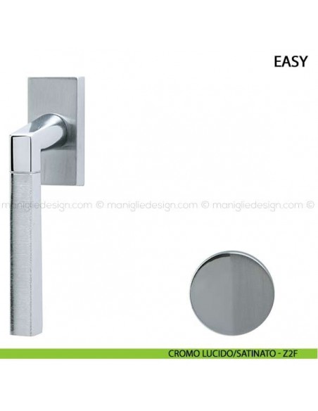 Maniglia per finestra martellina DK Easy Comit cromo lucido/satinato