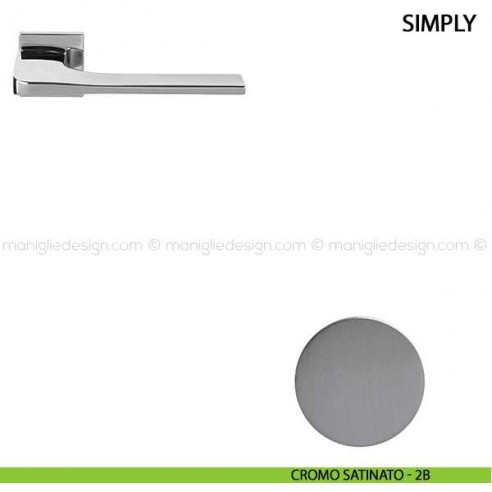 Maniglia per porta Simply Comit cromo satinato