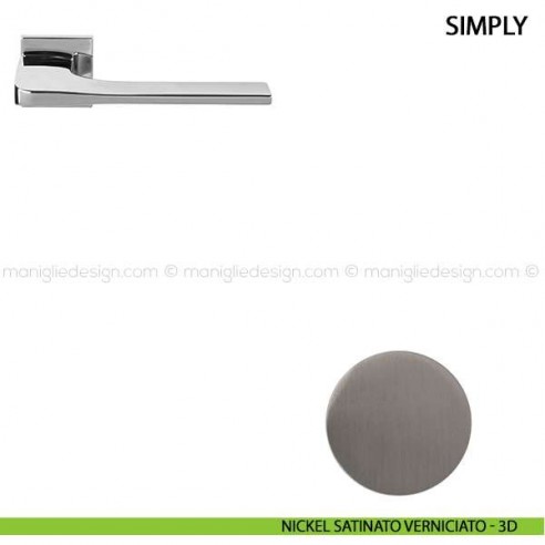 Maniglia per porta Simply Comit nickel satinato verniciato