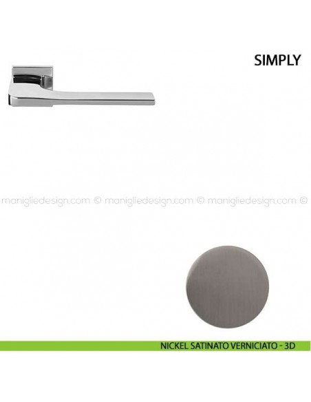 Maniglia per porta Simply Comit nickel satinato verniciato