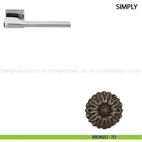 Maniglia per porta Simply Comit bronzo