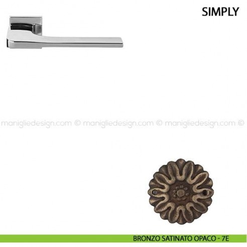 Maniglia per porta Simply Comit bronzo satinato opaco