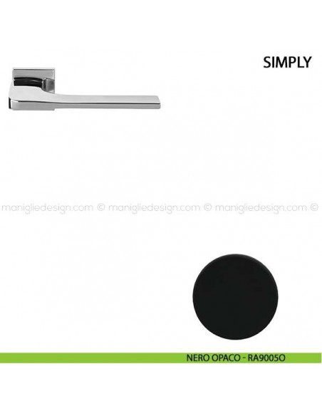 Maniglia per porta Simply Comit nero opaco