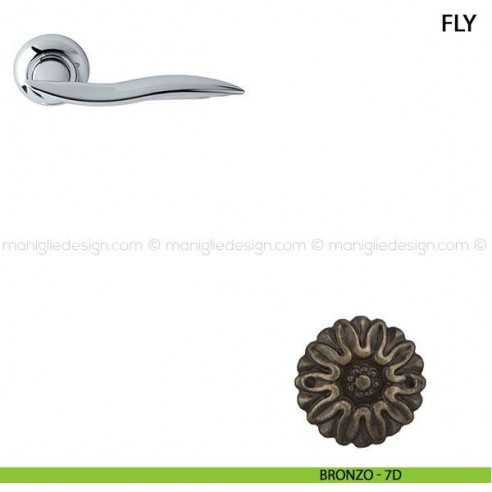 Maniglia per porta Fly Comit bronzo