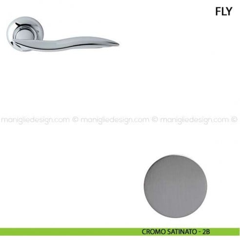 Maniglia per porta Fly Comit cromo satinato