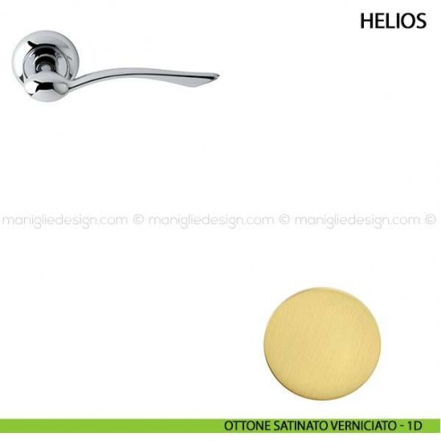 Maniglia per porta Helios Comit ottone satinato verniciato