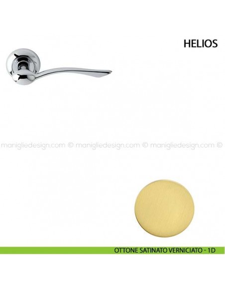 Maniglia per porta Helios Comit ottone satinato verniciato