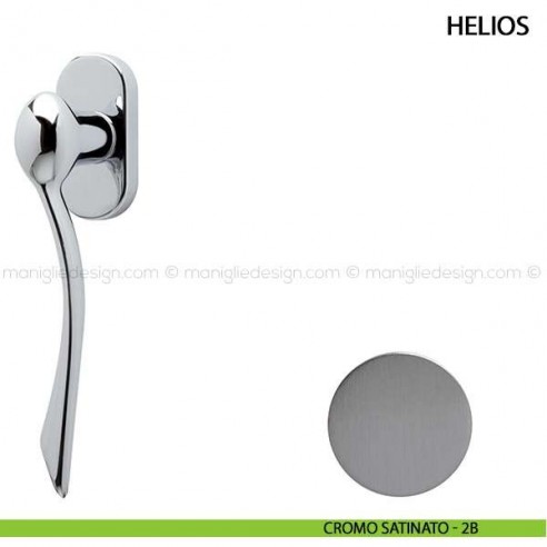 Maniglia per finestra martellina DK Helios Comit cromo satinato