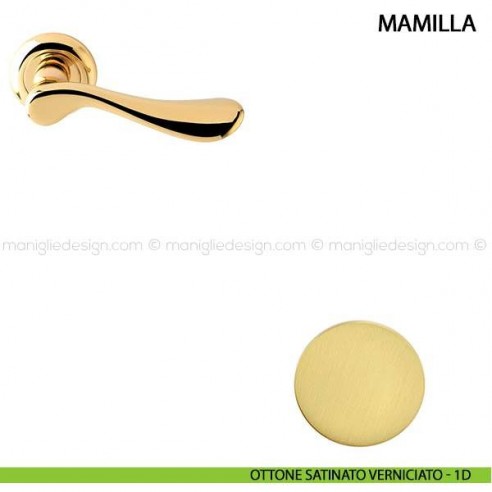 Maniglia per porta Mamilla Comit ottone satinato verniciato