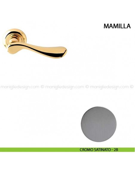 Maniglia per porta Mamilla Comit cromo satinato