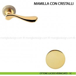 Maniglia per porta Mamilla con cristalli Comit  2