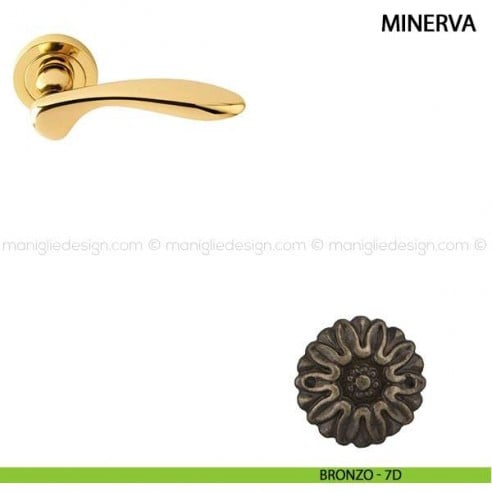 Maniglia per porta Minerva Comit bronzo