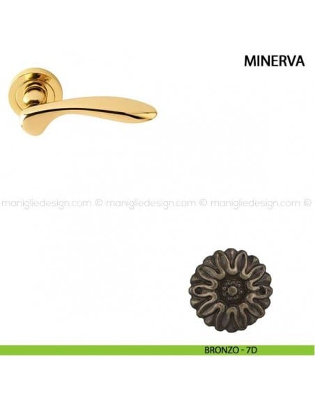 Maniglia per porta Minerva Comit bronzo