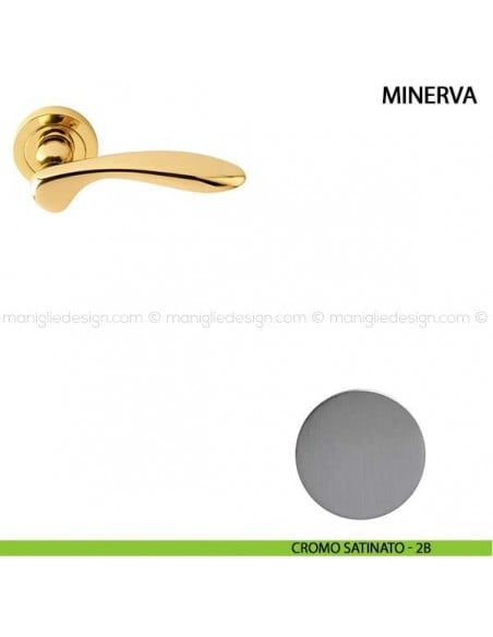 Maniglia per porta Minerva Comit cromo satinato
