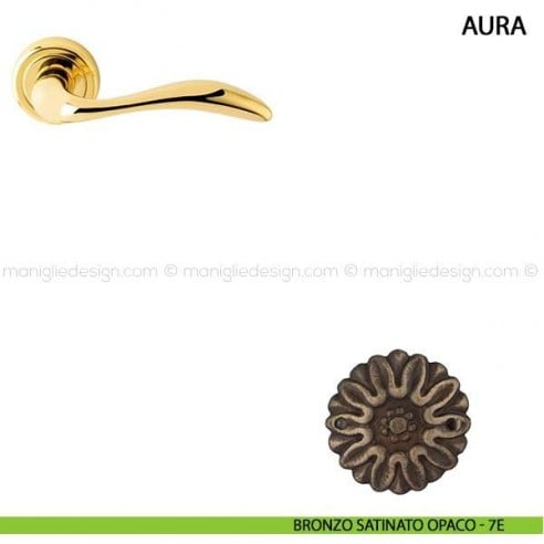 Maniglia per porta Aura Comit bronzo satinato opaco