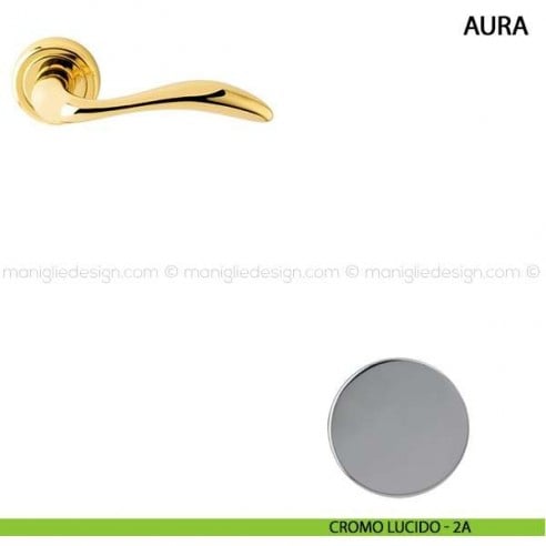 Maniglia per porta Aura Comit cromo lucido