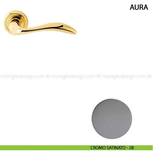 Maniglia per porta Aura Comit cromo satinato