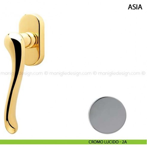 Maniglia per finestra martellina DK Asia Comit cromo lucido