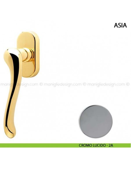 Maniglia per finestra martellina DK Asia Comit cromo lucido