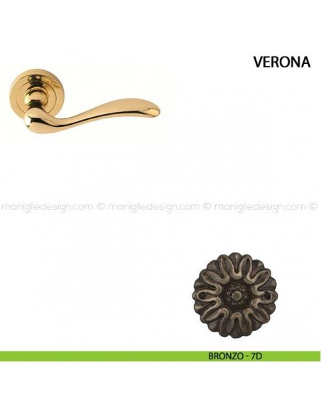 Maniglia per porta Verona Comit bronzo