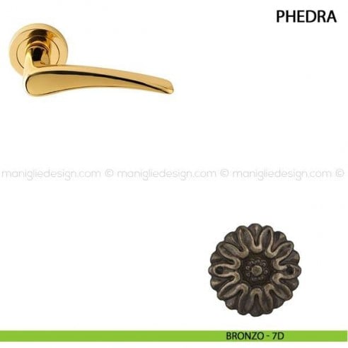 Maniglia per porta Phedra Comit bronzo