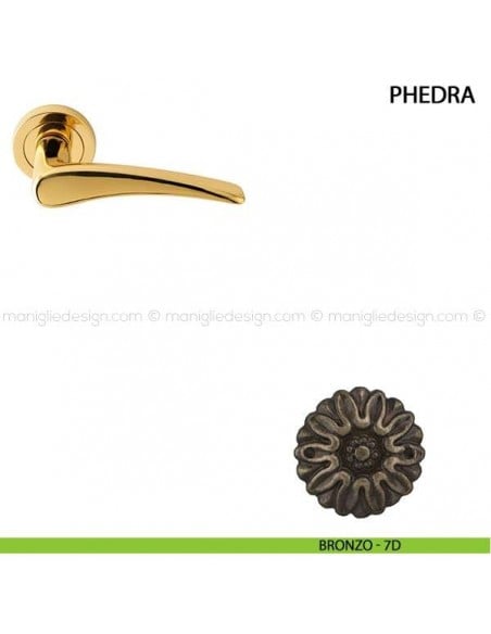 Maniglia per porta Phedra Comit bronzo